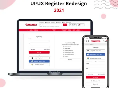 Bauhaus - UI/UX Register Redesign figma figma design figma tutorial figmadesign freelance designer redesign redesign concept register register page register redesign ui ui design uidesign ux uxdesign website website design