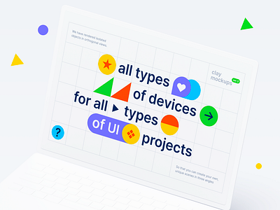 Clay Mockups Bundle apps bundle clay mockup device mockup figma freebies photoshop presentation sketch web