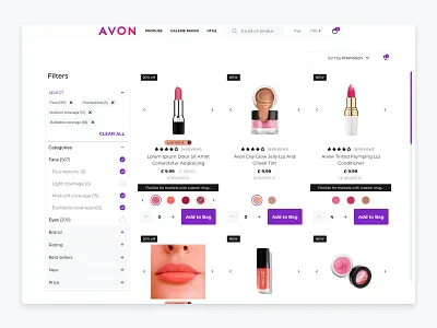 PLP Redesign ecommerce responsive ui ui design ux ux design webdesign