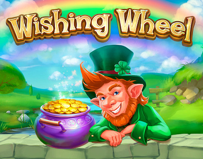 Wishing Wheel 2d 2d art 2d character character art character design characters environment design game art slot game art slots