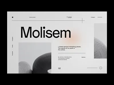 Architect Gallery - Website Landing Page architect black clean clean ui cleaning concept design minimal minimalist ui ux web design webdesig website white