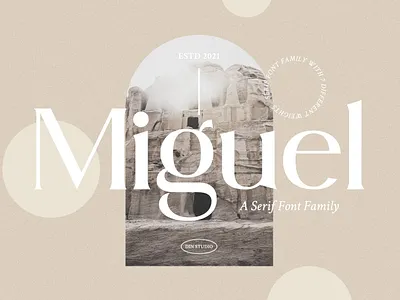 Miguel Font Family branding classic font design display font elegant font font font design font family fonts graphic design lettering logo fonts modern font retro font serif font typeface typeface design typefaces typography vintage font