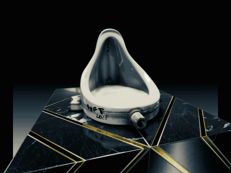 NFToilet 3d animation illustration