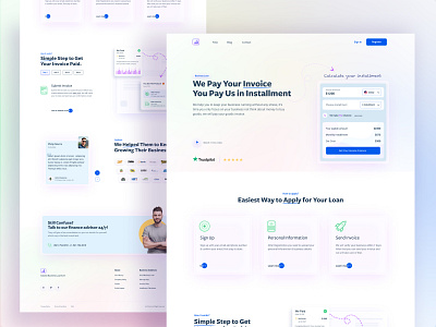 Fintech Business Loan Full Page best design 2021 business loan business website finance finance app finance business financial fintech fintech app fintech landingpage fintech logo fintech website illustration minimal design trading landing page trading website trending 2021 uiux design userinterface