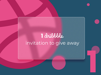 1 Dribbble Invite Giveaway advertising art banner branding card design dribbble flat glass graphic greeting illustration invitation invite logo morphism product quotes vectorart vectors