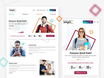 Türkiye Finans Bank HR Career Responsive Website career careers page cv hr human resources mobile mobile ui responsive resume ui design web web design web ui website