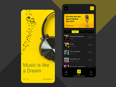 Music Streaming App agency app ui creativepeoples dark app debut shot mobile app design mobile app ui music app music app ui music application music player music player app music website musician playlist typogaphy ux