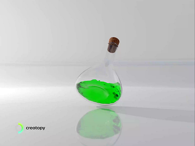 The "Get better at Blender" Glowing Potion 3dmodeing blender3d creatopy design glow sounddesign