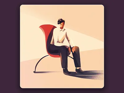 Male Character Design art artist artwork book cover chair design character design design graphic design illustration illustrator procreate procreate art website illustration