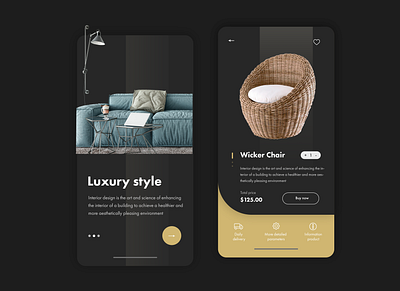 UI&UX - Mobile App - Interior adobe photoshop mobile mobile app mobile app design mobile ui ui ui ux ux webdesig website