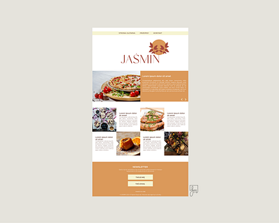 Jaśmin 1 / web design branding design flat illustration illustrator minimal typography vector web design website design