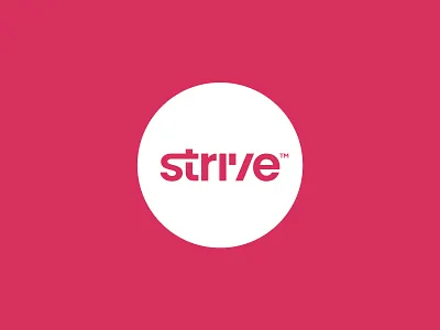 Strive branding clean custom custom type logo logodesign logotype minimal sanserif simple typography vector