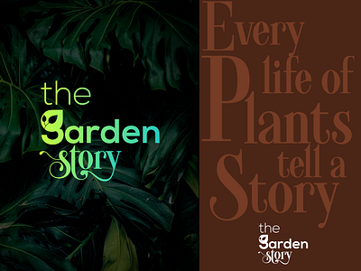 The Garden Story - Garden logo garden garden store logo green green logo logo logo design logotype plants plants logo the garden story