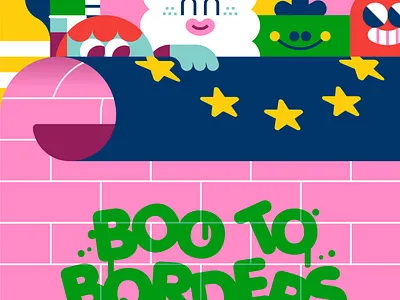 Boo To Borders character design characters illustration loulou tummie