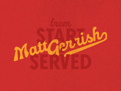 From Start To Served branding branding design cooking design graphic design illustration lettering typography