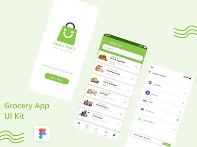 Grocery App ui Kit grocery design online grocery