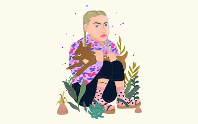 girl characterdesign design digitalart drawing finland finnish girly illustration portrait procreate