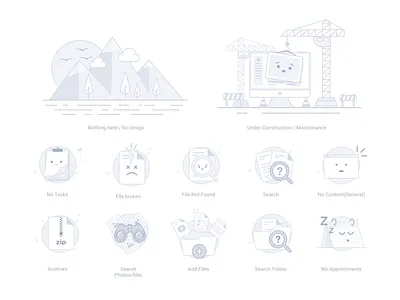 Empty State placeholders icons empty empty page empty state icon illustration no files onboarding placeholder saas saas app web app