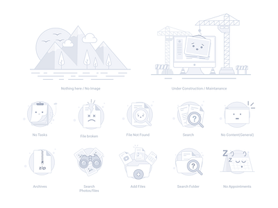 Empty State placeholders icons empty empty page empty state icon illustration no files onboarding placeholder saas saas app web app
