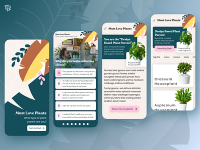 Must Love Plants - Plant Parenting App airship design green mobile app natural nature plant plants ui user experience ux