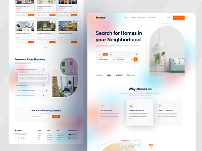 Real Estate Web UI Exploration 2021 trend clean creative design design studio design system dribbble best shot landing page popular popular design real estate real estate agency realestate uiux web web design website website concept website design websites