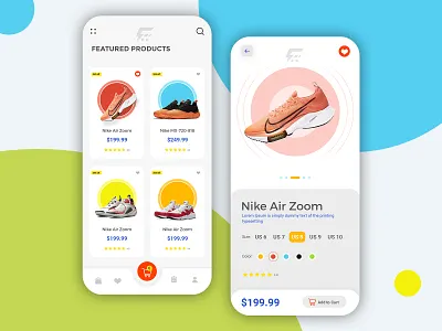 UI app design illustration mobile design mobile ui shoes typography ui ui design ux web website