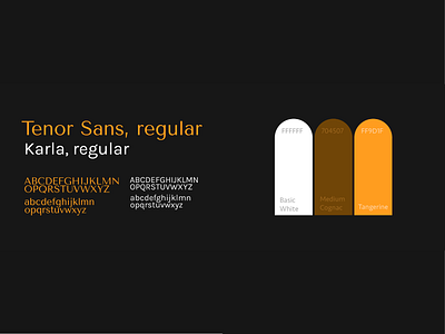 Font and Color Brand Guidelines black brand brand design brand identity branding branding design brandingconcept brandingdesigner colorpalette colorscheme minimalistic orange portfolio design white