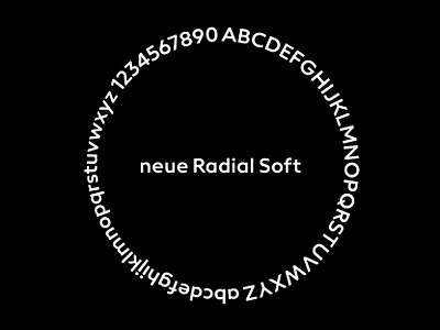 neue Radial Soft — Character set branding design foundry made in germany neue radial sans screen signage soft type typedesign typeface typography wayfinding