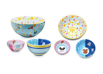 Disney X Jerrod Maruyama - Nesting Bowls adobe illustrator character design cute disney illustration jerrod maruyama jmaruyama kawaii vector wonderground gallery