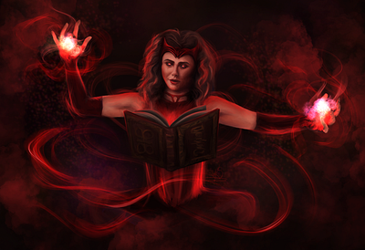 Chaos magic digital art digital painting illustration marvel photoshop pop culture portrait procreate