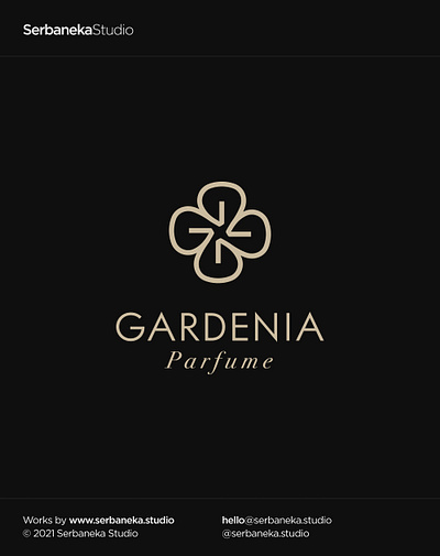 Gardenia Parfume Logo beauty elegant flower logo logotype luxury logo monogram parfume salon