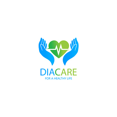 Diacare Logo brand identity branding design graphic design health helthcarelogo illustration logo luxury design minimal tshirtdesign