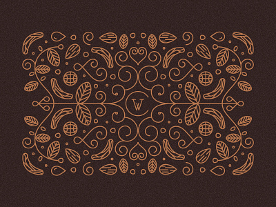 Carob World - Pattern branding carob design graphic design identity illustration monogram monogram logo packaging pattern