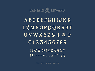 Captain Edward Font font pirate serif simplebits typedesign