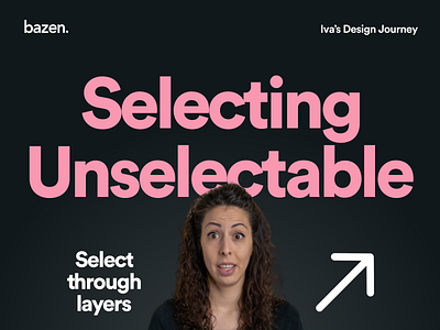 Junior UI tip - Selecting Unselectable bazen agency design agency design thinking design tip design tips junior designer layers sketch sketchapp ui ui design ux ux design