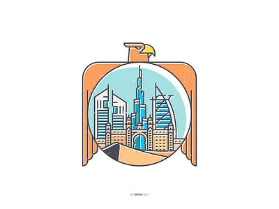 Dubai art design dubai emirates flat icon icons illustration landmark landmarks uae vector