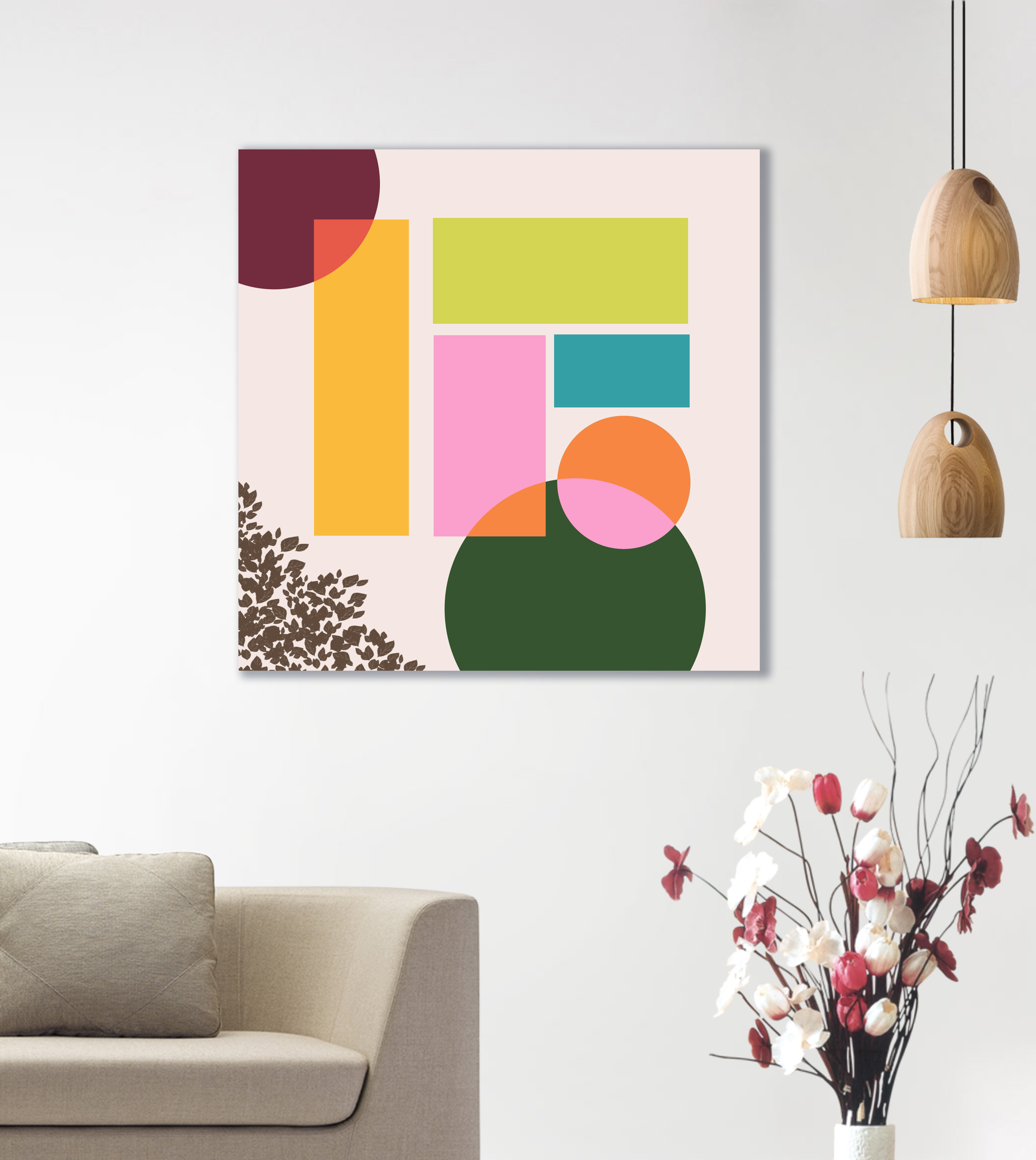 Example of A Play With Shapes and Color