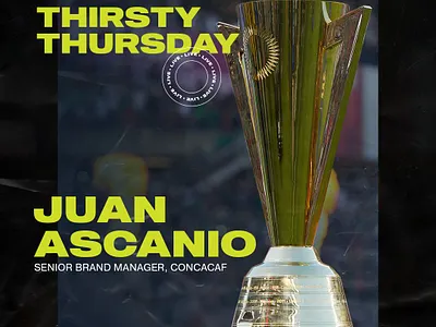 Thirsty Thursday LIVE branding concacaf design football live soccer thirsty thursday