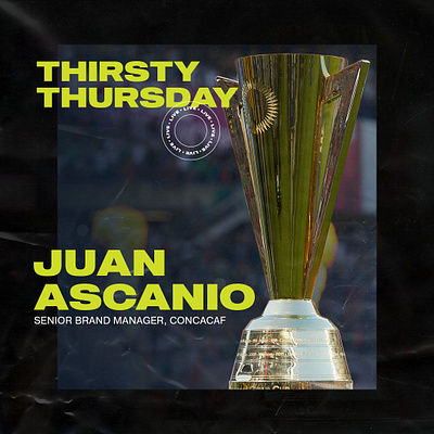 Thirsty Thursday LIVE branding concacaf design football live soccer thirsty thursday