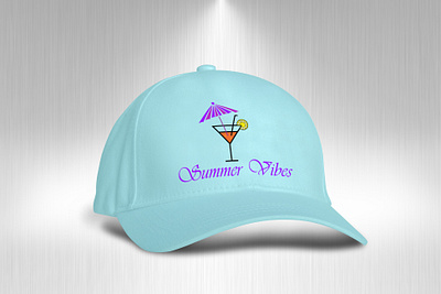 summer cap design branding clean design fashion design graphic design illustrator logo merchandise merchandise design vector