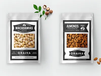 Graina pouches australia branding food nuts packaging pouch