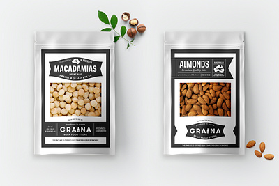 Graina pouches australia branding food nuts packaging pouch