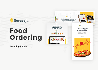 Food Ordering Branding / Style app brand branding branding design design graphic design mobile app social media design socialmedia ui ui ux design