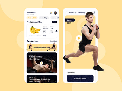 Personalized fitness app diet app diet food diet plan fitness fitness app fitness app ui fitness tracker fitness ui food app gym gym app workout app workout ui