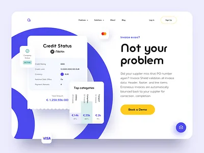 Qvalia Landing Page Rebound bank exchange finance landing page money online payment purple sketch ui ux wallet website concept
