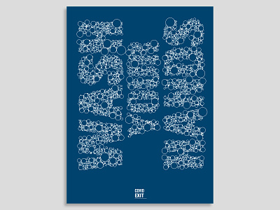 ExitCOVID 20 design parametric poster processing type typography