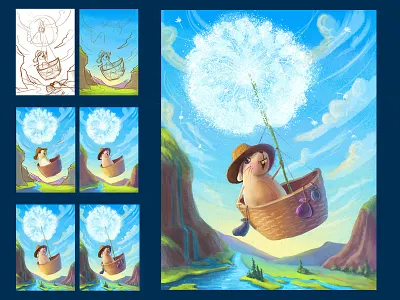 Children's illustration. Mouse traveler app art artist artwork childrens illustration clean design flat graphic design illustration illustrator minimal typography