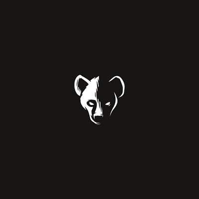 Hyena animal branding creative design hyena logo logotype negative space logo vector wild animal