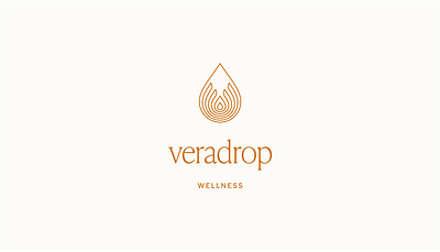 veradrop logo branding design flat illustration