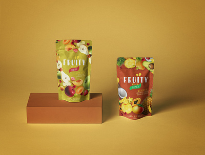 Fruitymix Packaging Design adobe design food fruit mockup pack packaging photoshop